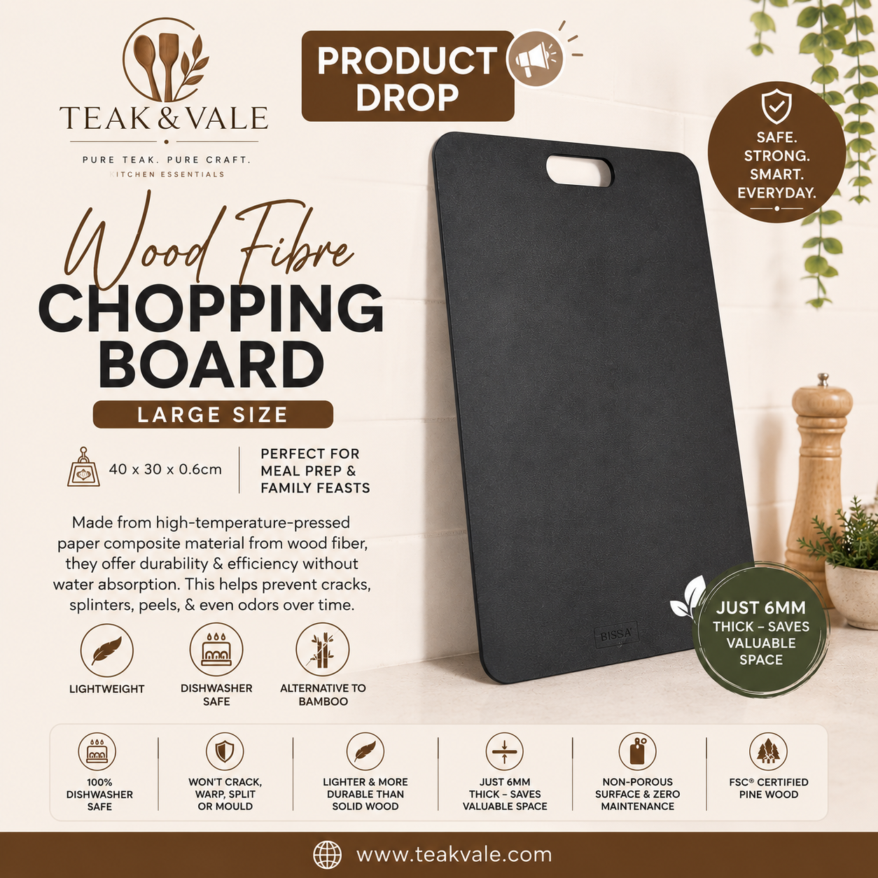 Wood Fibre Chopping Board